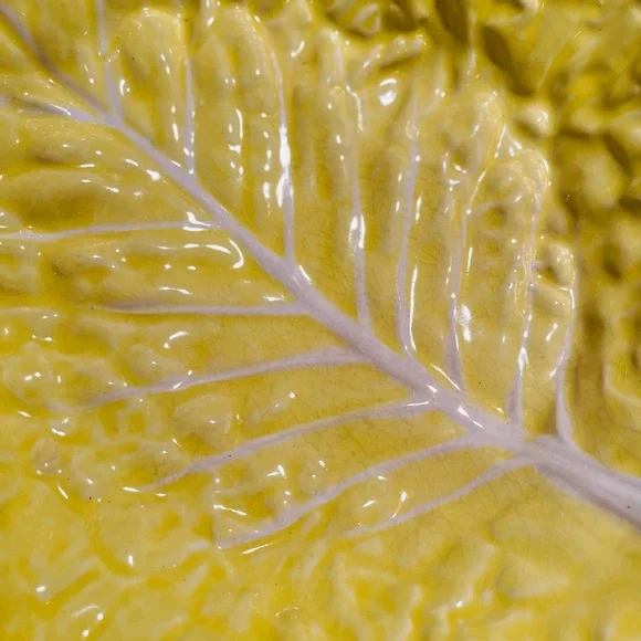 Majolica Secla large yellow serving bowl 13”